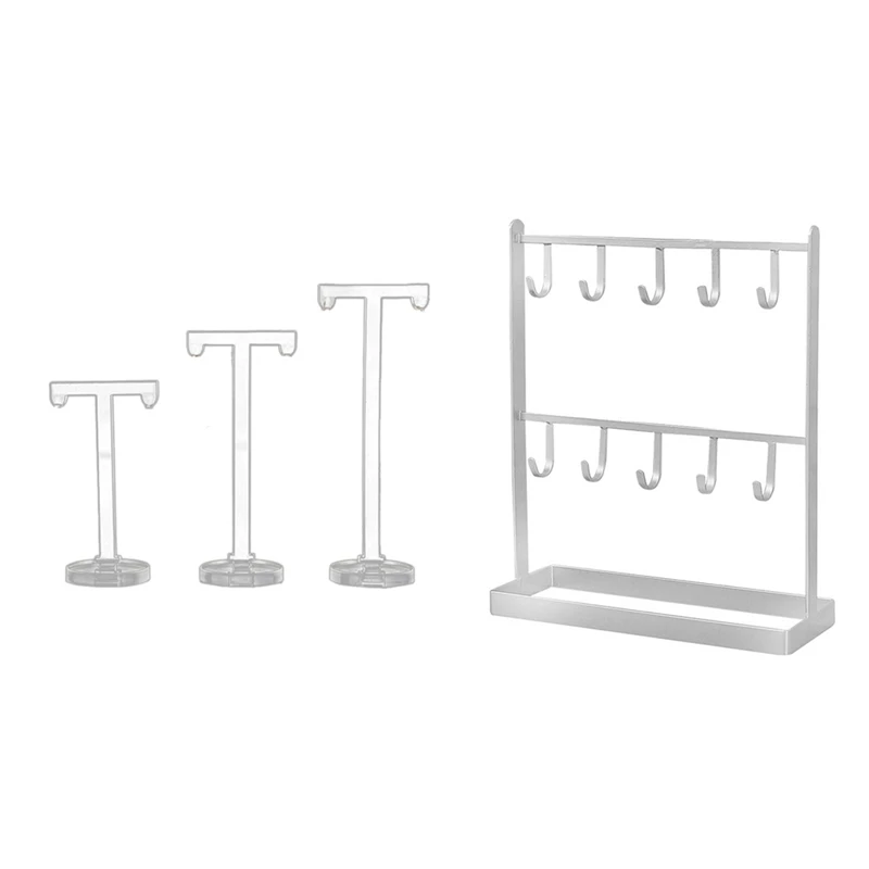 4Pcs Acrylic T Shape Earring Display Earring Holder With Tabletop Iron Jewelry Jewelry Earring Hanger
4Pcs Acrylic T Shape Earring Display Earring Holder With Tabletop Iron Jewelry Jewelry Earring Hanger