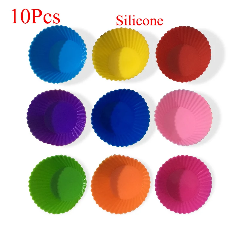 10Pcs/set Mold DIY Food Grade Silicone Mini Cupcake Cake Tool Muffin Cookie Baking Molds Chocolate Soap Pastry Decorating Set
10Pcs/set Mold DIY Food Grade Silicone Mini Cupcake Cake Tool Muffin Cookie Baking Molds Chocolate Soap Pastry Decorating Set
