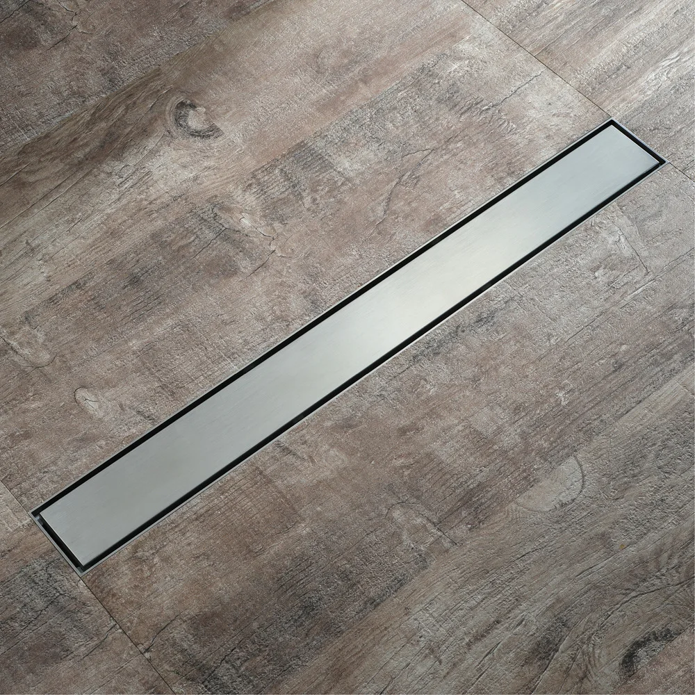 60cm Shower Drain Brass Tile Insert Rectangular Linear Anti-Odor Floor Drain Invisible Shower Drain for Hotel Bathroom Kitchen
60cm Shower Drain Brass Tile Insert Rectangular Linear Anti-Odor Floor Drain Invisible Shower Drain for Hotel Bathroom Kitchen
