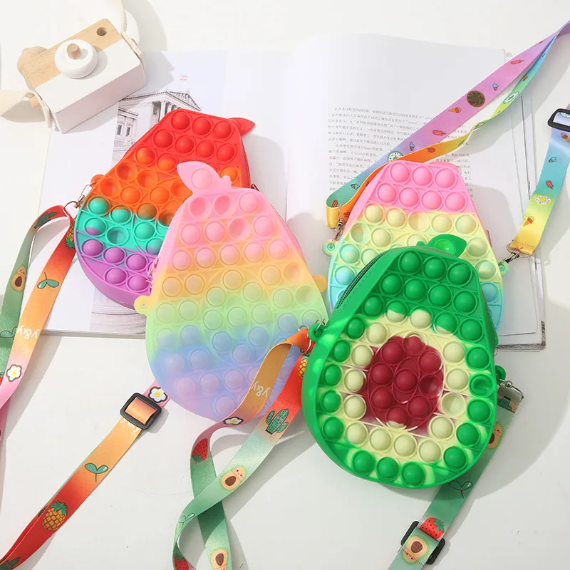 Kawaii Avocado Shoulder Bag Pops Children Sensory Fidget Toy Anti-Stress Relieve Fidgets Squishy Squeeze Bubbles for Kids Toys
Kawaii Avocado Shoulder Bag Pops Children Sensory Fidget Toy Anti-Stress Relieve Fidgets Squishy Squeeze Bubbles for Kids Toys