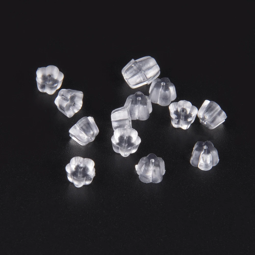 500Pcs/Lot Silicone Earring Cylinder Flower Shape Ear Plug Caps For Jewelry Making Supplies Transparent Earring Backs Stoppers
500Pcs/Lot Silicone Earring Cylinder Flower Shape Ear Plug Caps For Jewelry Making Supplies Transparent Earring Backs Stoppers