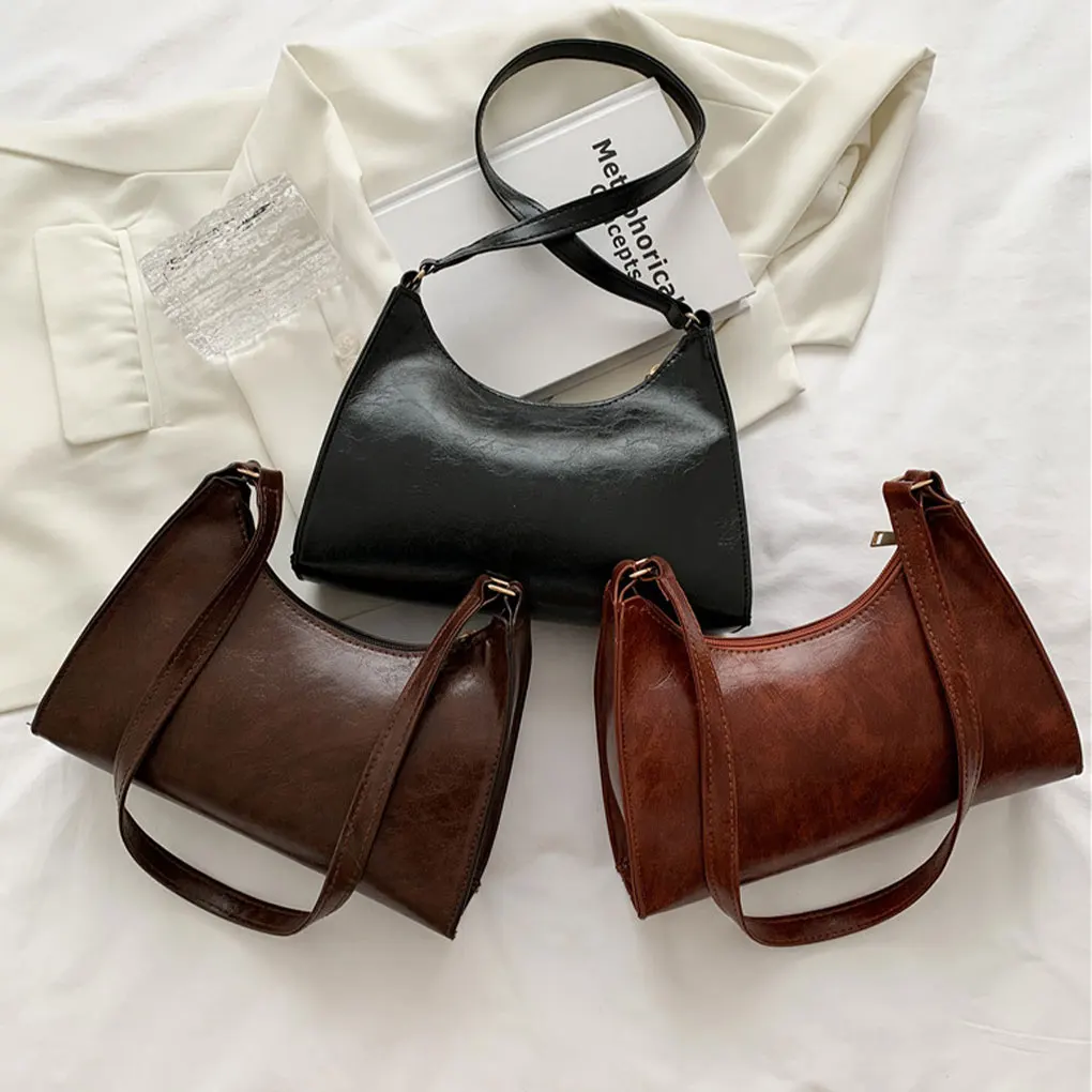 Retro PU Leather Shoulder Bags Luxury Leather Solid Color Handbags Casual Women Armpit Underarm Bag Coin Mobile Phone Bag
Retro PU Leather Shoulder Bags Luxury Leather Solid Color Handbags Casual Women Armpit Underarm Bag Coin Mobile Phone Bag