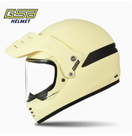 Мотоциклетный шлем GSB в стиле ретро со стальным стеклом, всесезонный Универсальный защитный шлем для локомотива и ралли
Мотоциклетный шлем GSB в стиле ретро со стальным стеклом, всесезонный Универсальный защитный шлем для локомотива и ралли