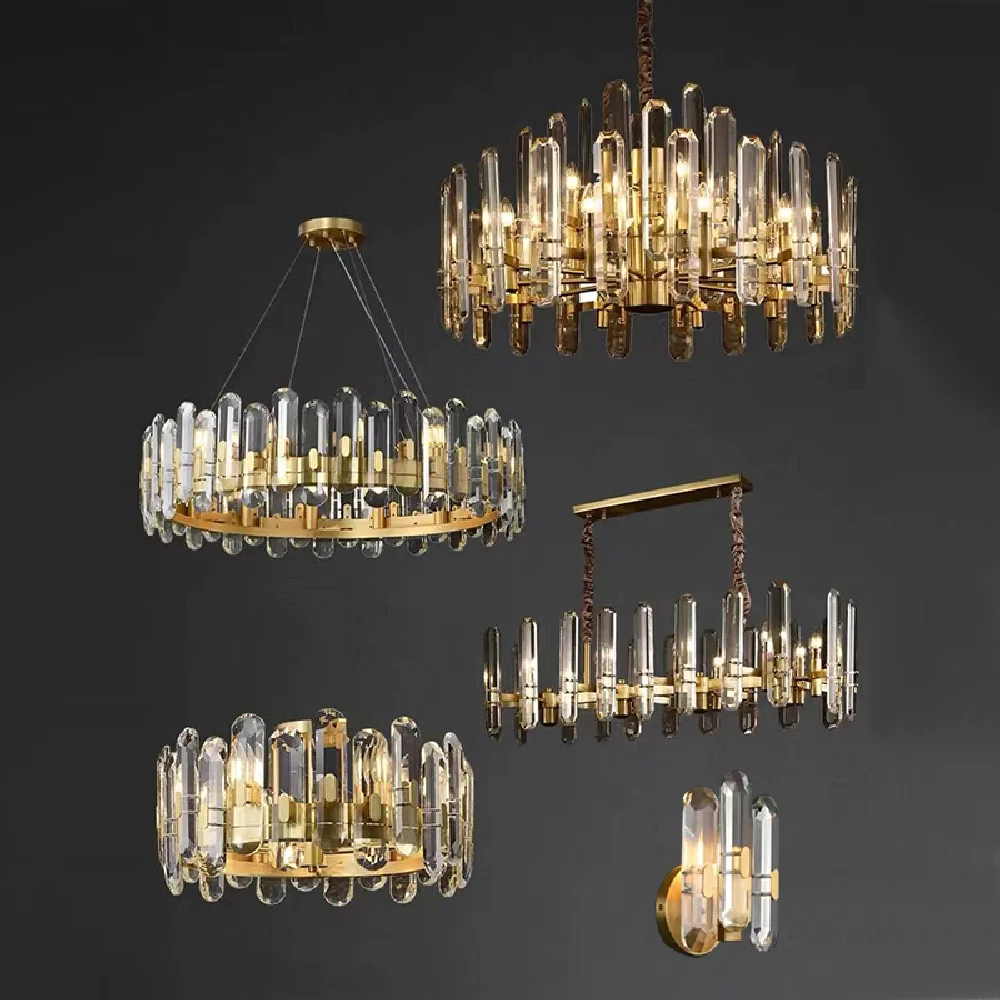 New Design Copper K9 Crystal Chandelier Led Luxury Gold Pendant Light 2022 Dimmable Lustres Home Decor Lamps for Villa Foyer
New Design Copper K9 Crystal Chandelier Led Luxury Gold Pendant Light 2022 Dimmable Lustres Home Decor Lamps for Villa Foyer
