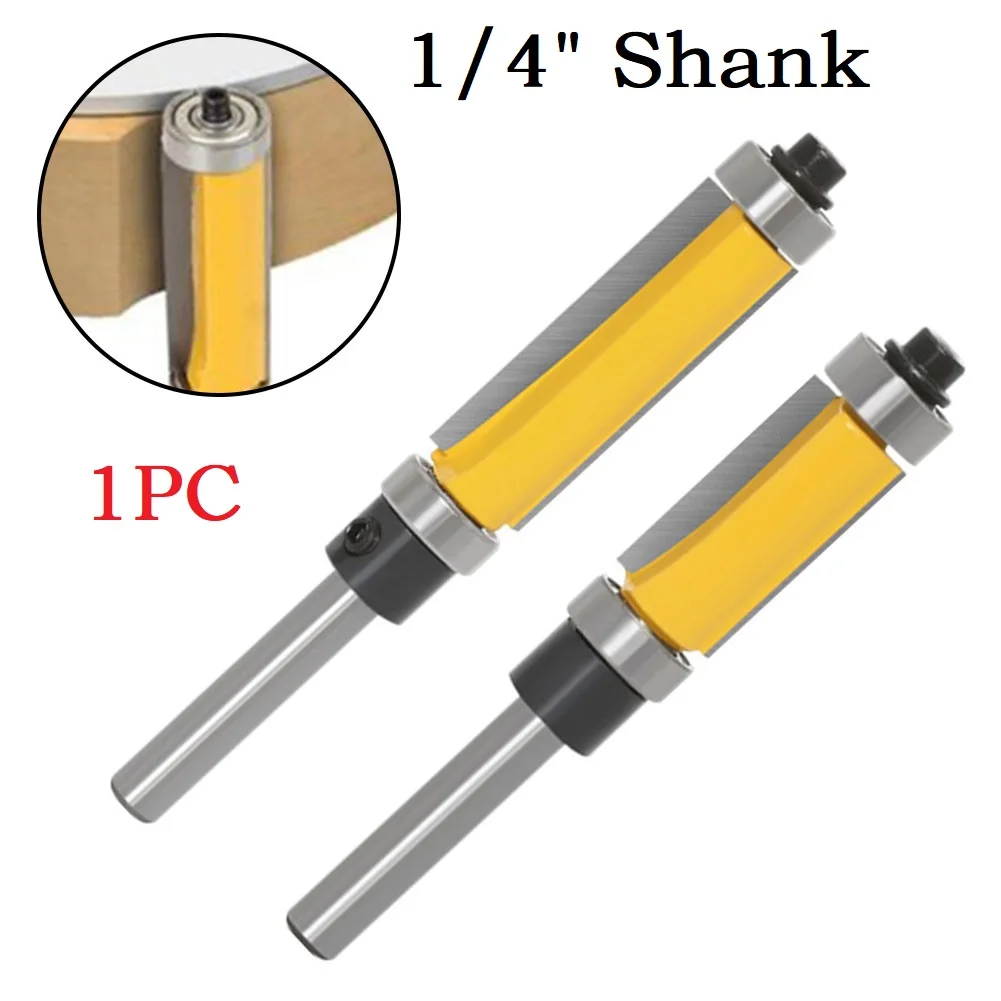 1pc 6mm Shank Straight Flush Router Bit Trimming Milling Cutter With Double Bearings Wood Cutter For Woodworking Tools
1pc 6mm Shank Straight Flush Router Bit Trimming Milling Cutter With Double Bearings Wood Cutter For Woodworking Tools