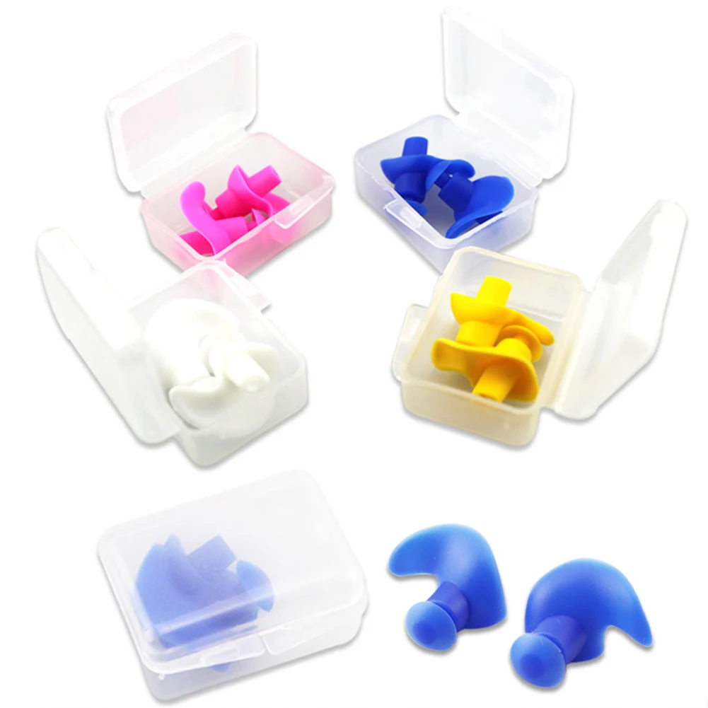 Waterproof Soft Earplugs Silicone Nose Clips Portable Adult Children Soundproof Ear Plugs Swimming Accessories
Waterproof Soft Earplugs Silicone Nose Clips Portable Adult Children Soundproof Ear Plugs Swimming Accessories