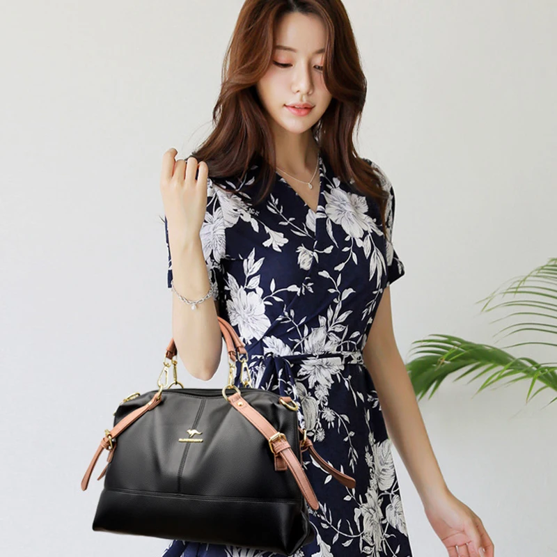 Genuine Leather Bag High Quality Luxury Brand Boston Business Shoulder Bags Large Capacity Travel Work Designer Top-Handle Bags
Genuine Leather Bag High Quality Luxury Brand Boston Business Shoulder Bags Large Capacity Travel Work Designer Top-Handle Bags