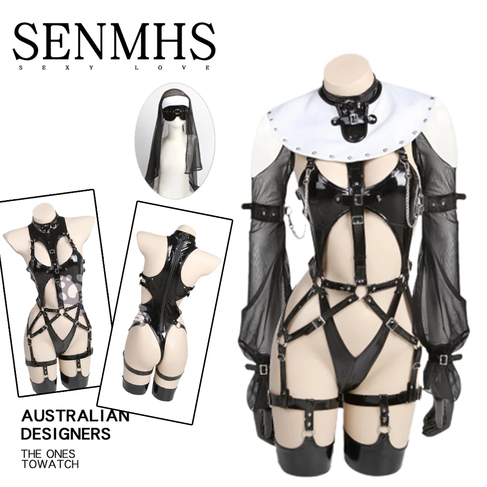 SENMHS Sexy Nun Cosplay Leather Bondage Lingerie Maid Clothes Saint Rev Missionary Church Holy Song Corps Costume Ladies NEW
SENMHS Sexy Nun Cosplay Leather Bondage Lingerie Maid Clothes Saint Rev Missionary Church Holy Song Corps Costume Ladies NEW