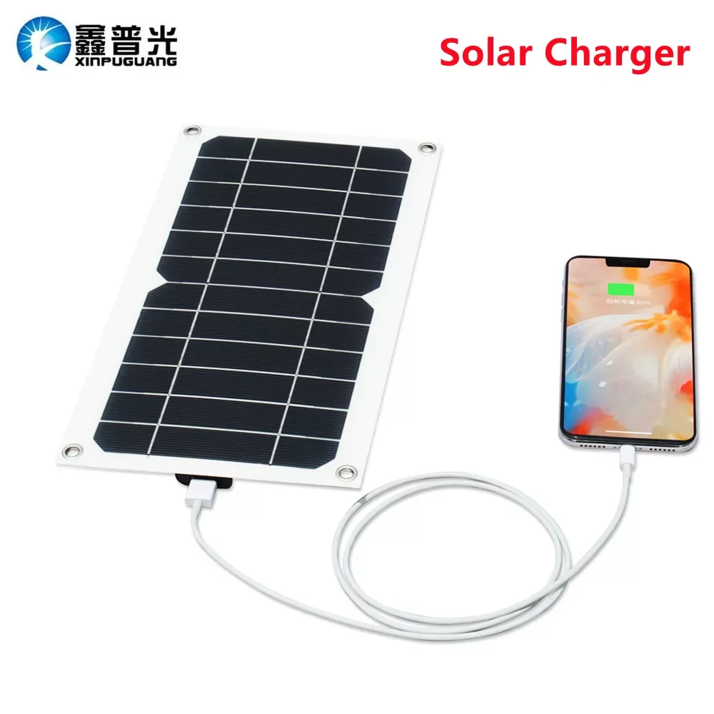 NEW Portable Solar Charger 5W Flexible Solar Panel 5V 1A USB Output Port for Mobile Phone Charging Outdoor Cycling Climbing Hiki
NEW Portable Solar Charger 5W Flexible Solar Panel 5V 1A USB Output Port for Mobile Phone Charging Outdoor Cycling Climbing Hiki
