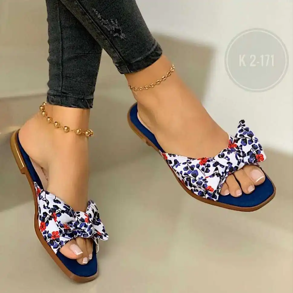 Women Bowties Slippers Summer Elegant Ladies Square Toe Soft PU Flats Woman Slides Outdoor Beach Fashion Beach Shoes New
Women Bowties Slippers Summer Elegant Ladies Square Toe Soft PU Flats Woman Slides Outdoor Beach Fashion Beach Shoes New