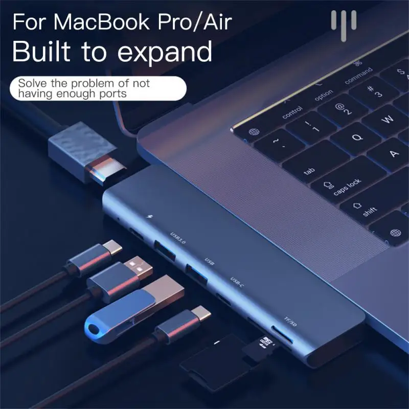 -compatible Hubs Double-headed 4k Usb Type C Hub Thunderbolt 3 Adapter With Tf Sd Reader Slot Pd Data Port Hub High Speed
-compatible Hubs Double-headed 4k Usb Type C Hub Thunderbolt 3 Adapter With Tf Sd Reader Slot Pd Data Port Hub High Speed