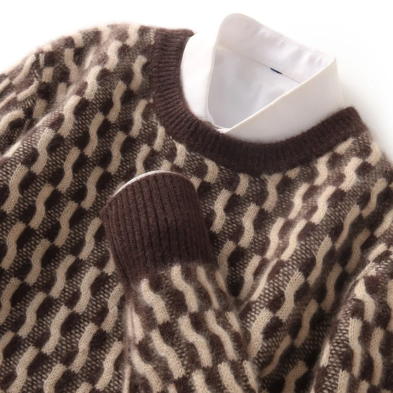 Mens Knit Clothing 2023 Autumn Winter New Thick Round Neck Casual Jacquard 100% Sweater Male Knitwears Korean Fashion ZT
Mens Knit Clothing 2023 Autumn Winter New Thick Round Neck Casual Jacquard 100% Sweater Male Knitwears Korean Fashion ZT