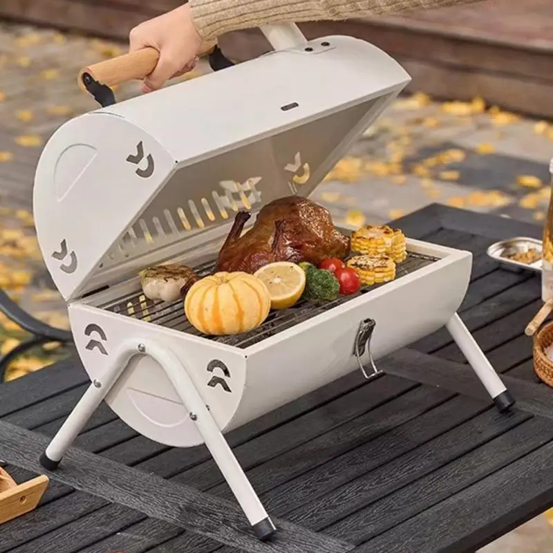 Outdoor Barbecue Grill White Double-sided Grilled Portable And Portable Thickened Grilled Net Removable Cleaning Home Supplies 
Outdoor Barbecue Grill White Double-sided Grilled Portable And Portable Thickened Grilled Net Removable Cleaning Home Supplies