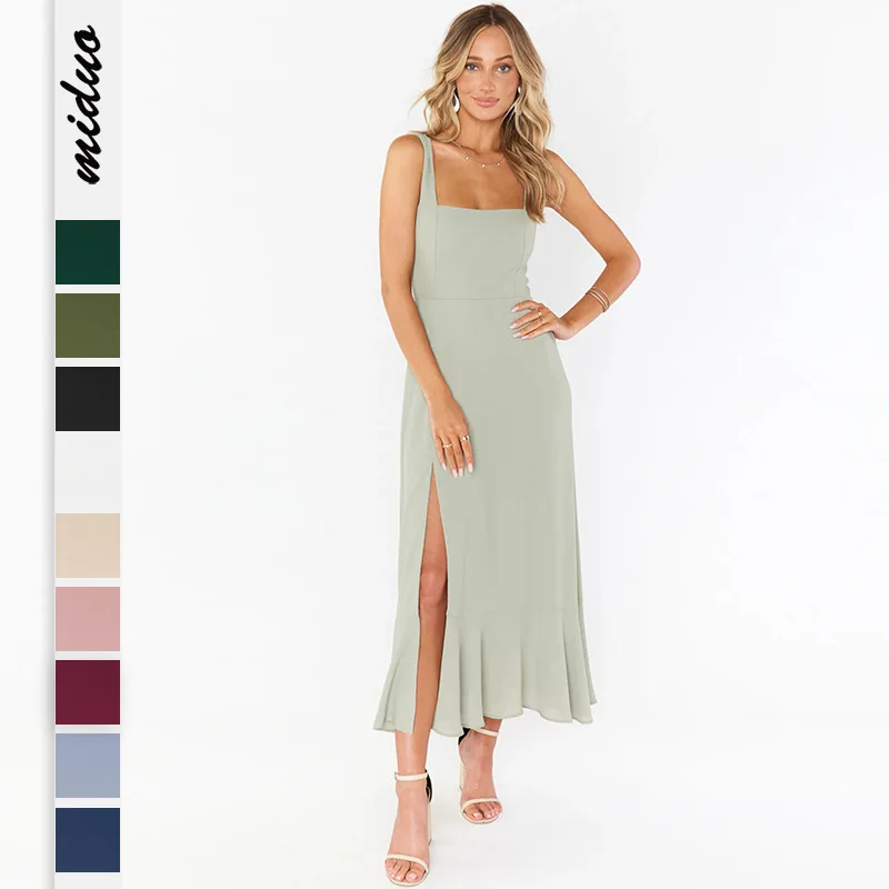 New Arrival Women's Split Dress, Summer Elegant Fashionable Commuter Dress with French High-End Sense for Sale
New Arrival Women's Split Dress, Summer Elegant Fashionable Commuter Dress with French High-End Sense for Sale