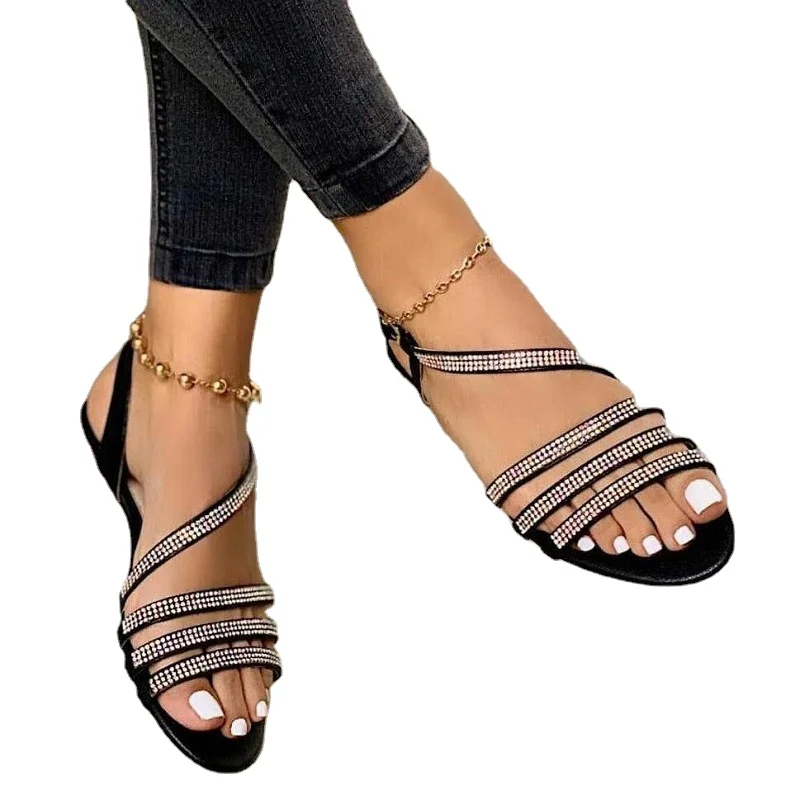 Summer Women Sandals Flip Flops 2022 New Leisure Fashion Rhinestones Open Toe Sandals Flat Slippers Beach Shoes Sandals Women
Summer Women Sandals Flip Flops 2022 New Leisure Fashion Rhinestones Open Toe Sandals Flat Slippers Beach Shoes Sandals Women