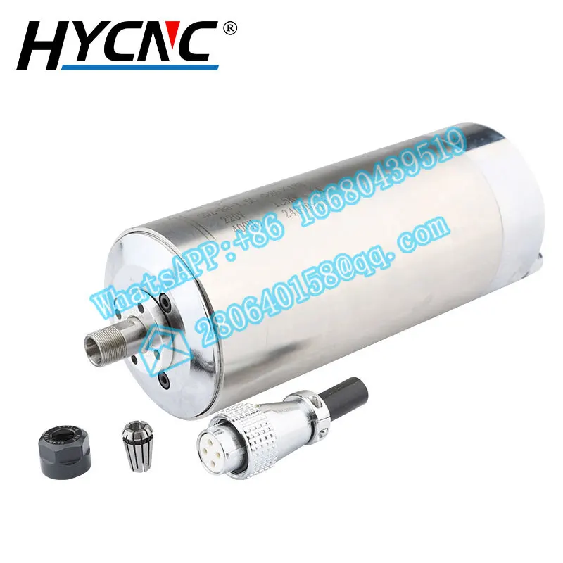 CNC Spindle Motor 1.5 KW ER11 220V Water-Cooled Spindle D80mm 5A 400HZ Speed 24000rpm For CNC Router Woodworking Engraving
CNC Spindle Motor 1.5 KW ER11 220V Water-Cooled Spindle D80mm 5A 400HZ Speed 24000rpm For CNC Router Woodworking Engraving