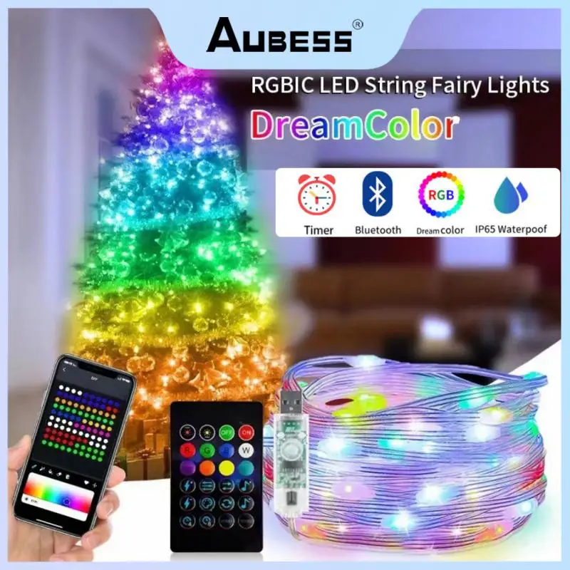 СВЕТОДИОДНАЯ Гирлянда Aubess RGBIC, уличный шнурок с дистанционным управлением через приложение, декоративное освещение
СВЕТОДИОДНАЯ Гирлянда Aubess RGBIC, уличный шнурок с дистанционным управлением через приложение, декоративное освещение