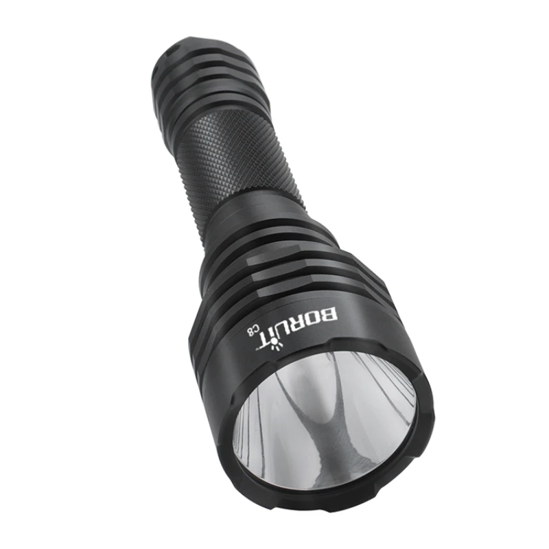 BORUiT C8 Super brightest 1050 Lumen LED Torch Super Bright 1km Long Range White Laser Flashlight with rechargeable battery
BORUiT C8 Super brightest 1050 Lumen LED Torch Super Bright 1km Long Range White Laser Flashlight with rechargeable battery