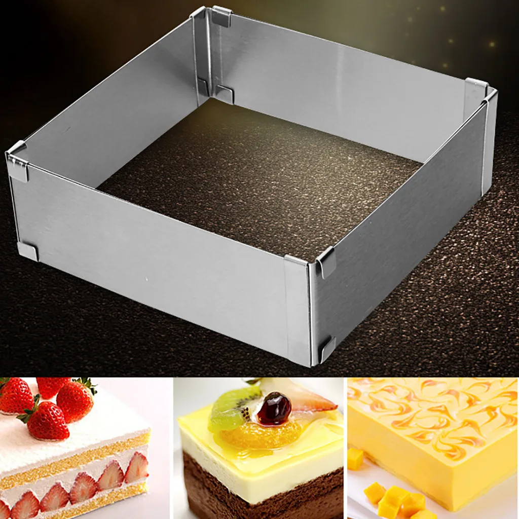 Adjustable Stainless Steel Cake Mold Cookie Fondant Mousse Ring Baking Tool Cake Mould Pastry Accessories Cake Decorating Tools
Adjustable Stainless Steel Cake Mold Cookie Fondant Mousse Ring Baking Tool Cake Mould Pastry Accessories Cake Decorating Tools