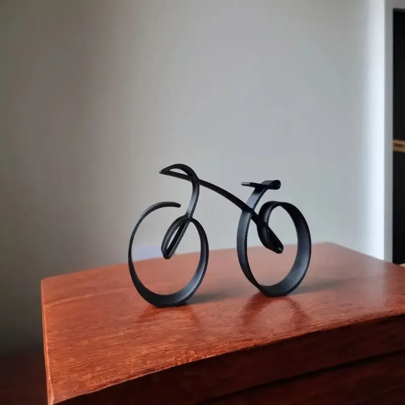 Minimalistic Bicycle Sculpture Wire Framed Style Metal Iron Art Bike Silhouette Craft Wire Framed Style Bicycle Ornament
Minimalistic Bicycle Sculpture Wire Framed Style Metal Iron Art Bike Silhouette Craft Wire Framed Style Bicycle Ornament