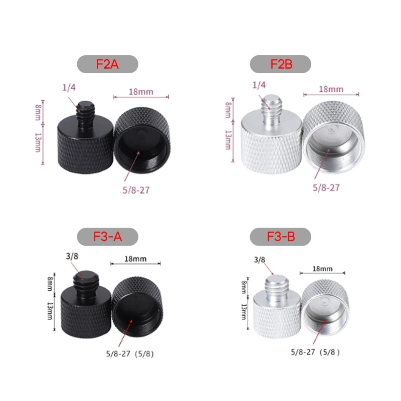 2023 New Audio- Equipment screw Microphone Stand Adapter Screw 5/8 3/8 1/4 Converter
2023 New Audio- Equipment screw Microphone Stand Adapter Screw 5/8 3/8 1/4 Converter