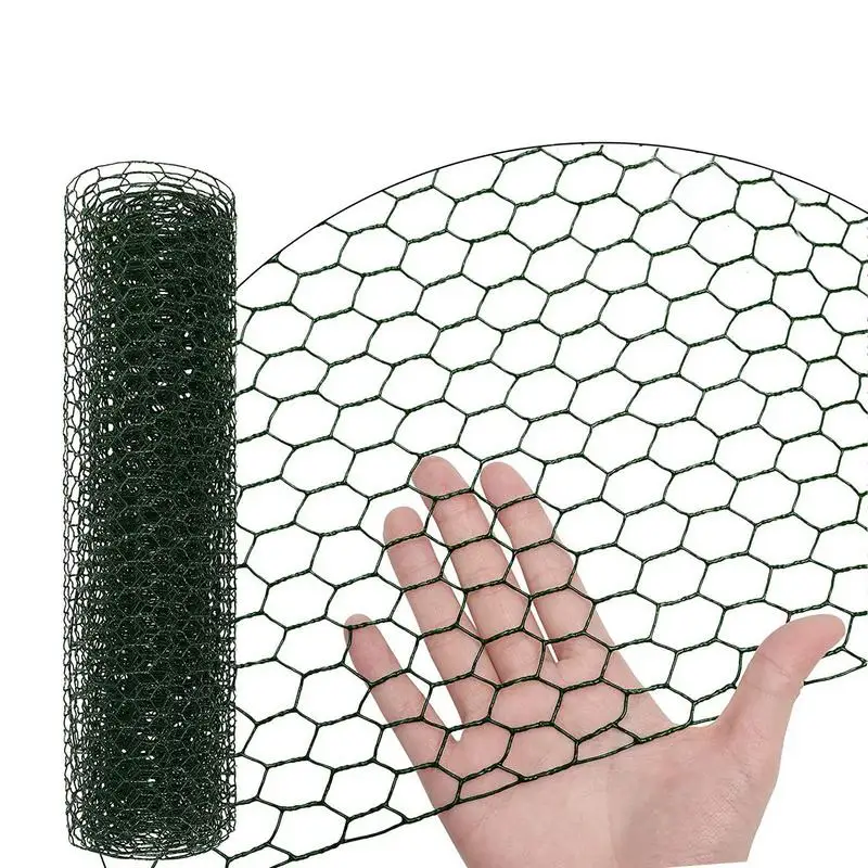 Wire Poultry Netting Fence Green PVC Coating Steel Wire Fencing Waterproof Hexagonal Mesh Hexagonal Fencing Wire For Gardening
Wire Poultry Netting Fence Green PVC Coating Steel Wire Fencing Waterproof Hexagonal Mesh Hexagonal Fencing Wire For Gardening