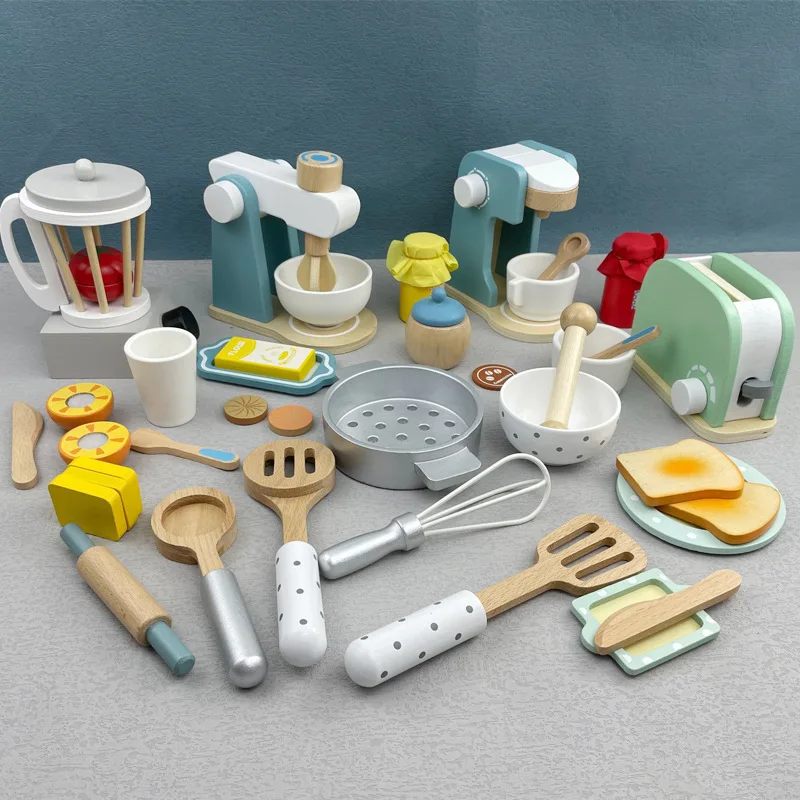 Baby Wooden Home Microwave Toaster Coffee Maker Set Children's Educational Simulation Kitchen Cutting Toys
Baby Wooden Home Microwave Toaster Coffee Maker Set Children's Educational Simulation Kitchen Cutting Toys