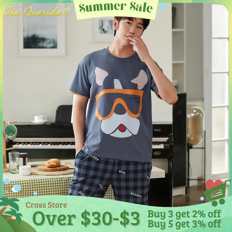 Men Nightwear Cotton Shorts Sleep Wear Fashion Pijamas Pullover Cartoon Printing Young Man's Homewear Teen Boy's Pajamas Set 3xl
Men Nightwear Cotton Shorts Sleep Wear Fashion Pijamas Pullover Cartoon Printing Young Man's Homewear Teen Boy's Pajamas Set 3xl