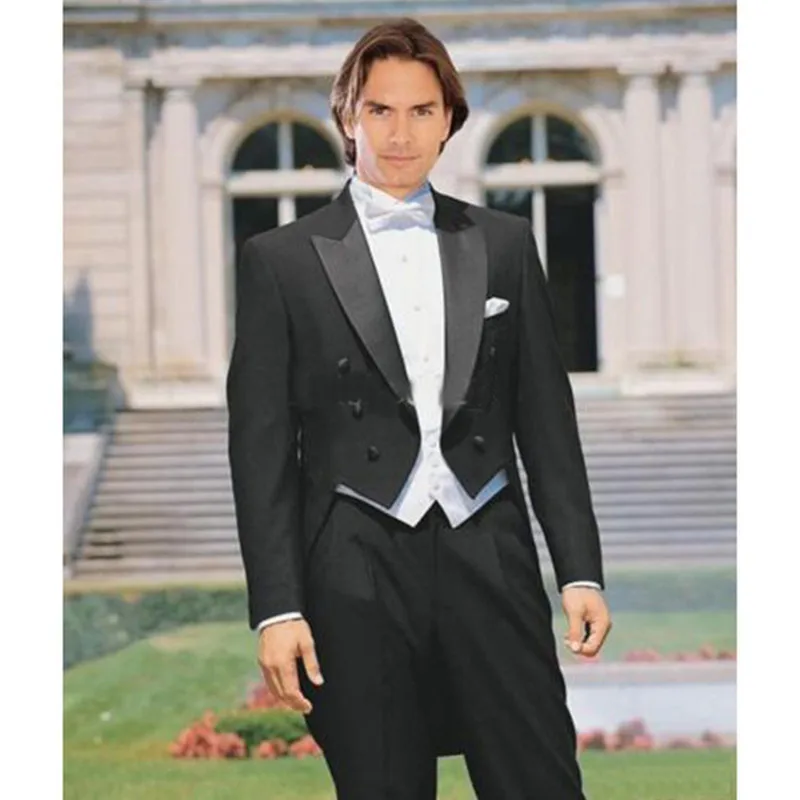 Slim Fit Men Suit Set New Design Tailcoat Men Suits For Wedding Prom Stage (Jacket+Pants+Vest) Bridegroom Best Man Groom Tuxedos
Slim Fit Men Suit Set New Design Tailcoat Men Suits For Wedding Prom Stage (Jacket+Pants+Vest) Bridegroom Best Man Groom Tuxedos