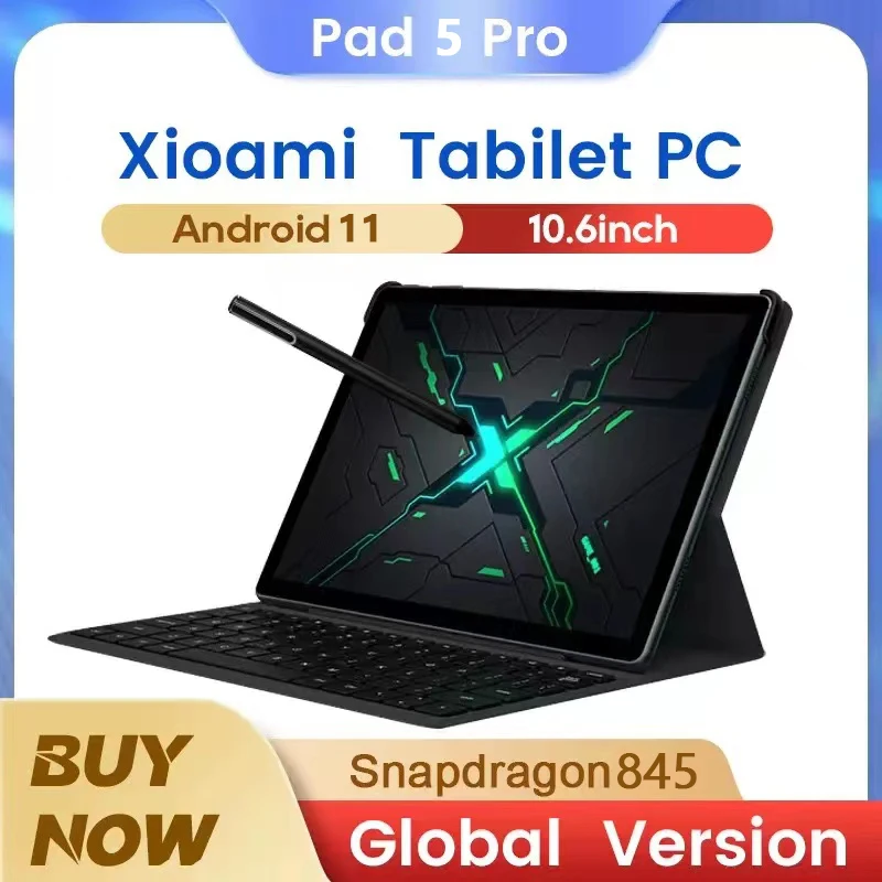 2023 New Original Global Version Tablet 5 Pro Android 11.0 Snapdragon 845 Tablets PC 5G Dual SIM Card or WIFI HD 4K MI 8000mAh 
2023 New Original Global Version Tablet 5 Pro Android 11.0 Snapdragon 845 Tablets PC 5G Dual SIM Card or WIFI HD 4K MI 8000mAh