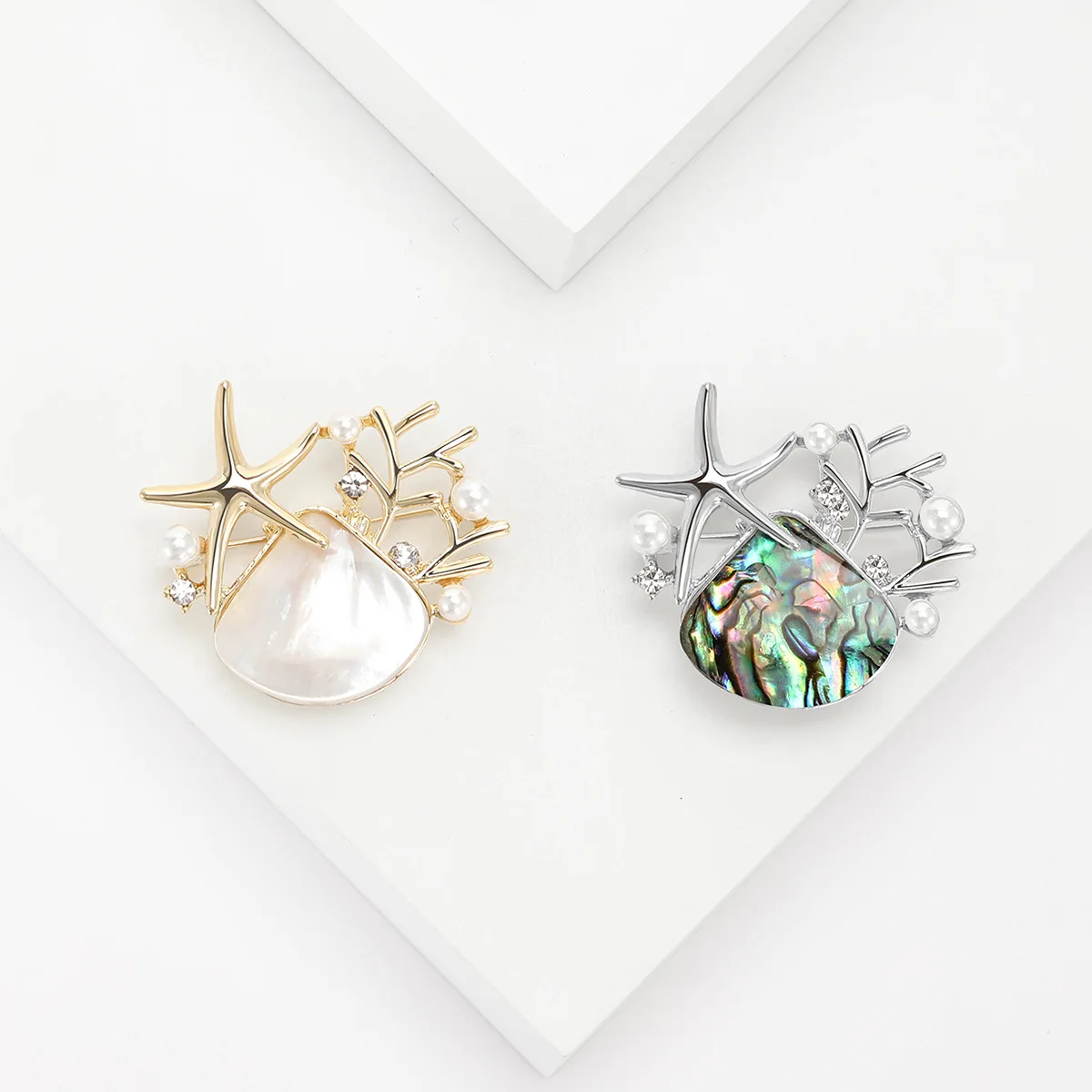 Creative New Precision Abalone, Shell, Scallop, Starfish brooch, Luxury Temperament, Men's and Women's Breastflowers
Creative New Precision Abalone, Shell, Scallop, Starfish brooch, Luxury Temperament, Men's and Women's Breastflowers