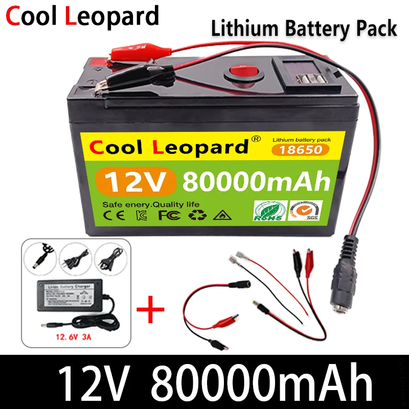 NEW 12V 80Ah 18650 Lithium Battery Pack,For Sprayers Electric Vehicle Batterie 12.6V Charger Built-In High Current 30A BMS
NEW 12V 80Ah 18650 Lithium Battery Pack,For Sprayers Electric Vehicle Batterie 12.6V Charger Built-In High Current 30A BMS