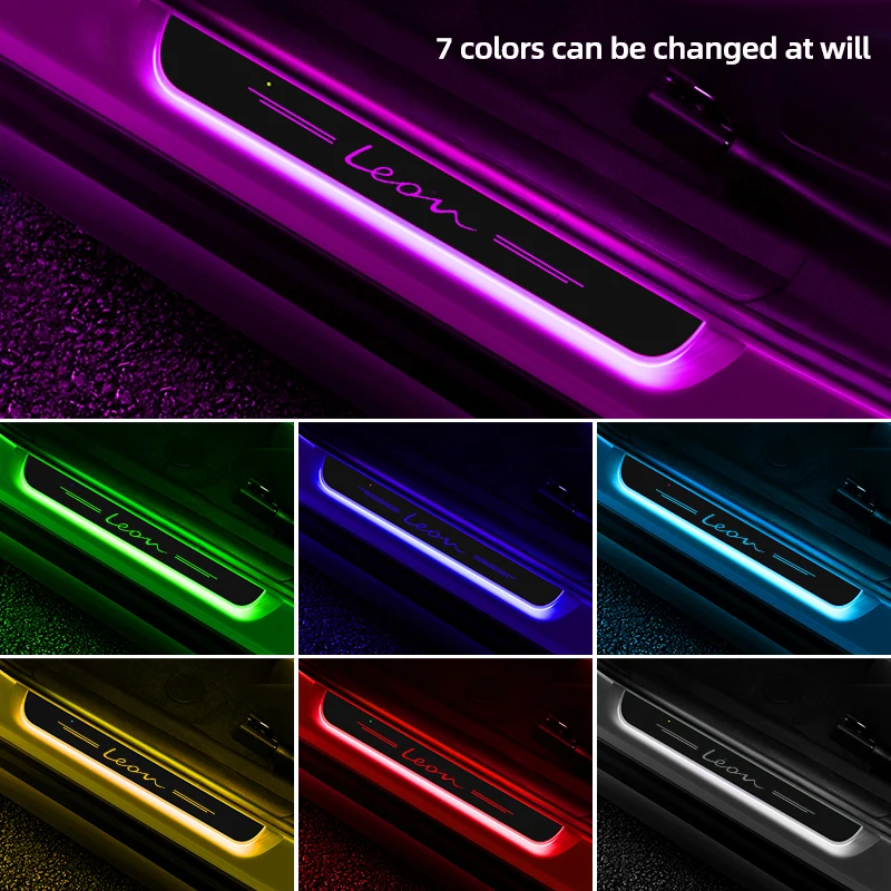 Threshold protection strip For SEAT leon 5f FR mk2 3 Car Welcome Threshold LED Car Door Atmosphere Light Car Styling Accessories
Threshold protection strip For SEAT leon 5f FR mk2 3 Car Welcome Threshold LED Car Door Atmosphere Light Car Styling Accessories