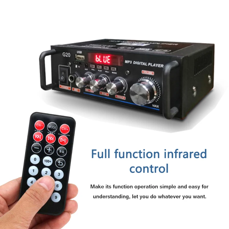 

600 Вт домашние усилители HiFi сабвуфер домашний кинотеатр звуковая система Аудио Автомобильные усилители FM TF AUX MP3-плеер дистанционное управление
