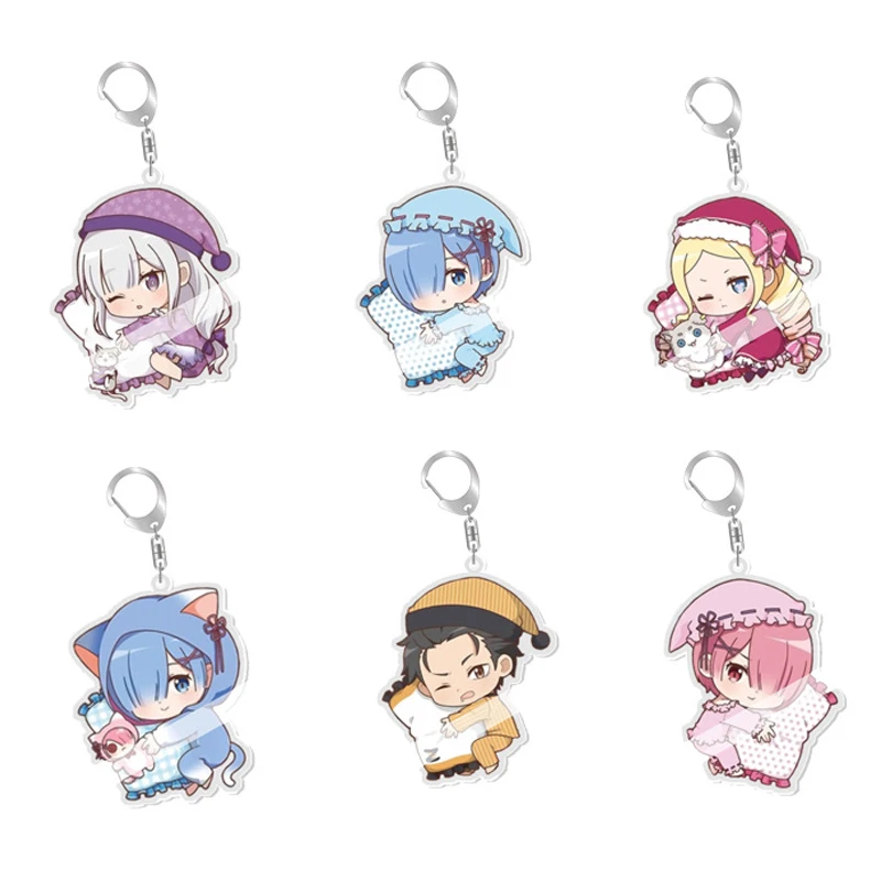 Anime Life In A Different World From Zero Keychain For Women Men Transparent Acrylic Key Chain Ring Creative Car Keyring Pendant
Anime Life In A Different World From Zero Keychain For Women Men Transparent Acrylic Key Chain Ring Creative Car Keyring Pendant