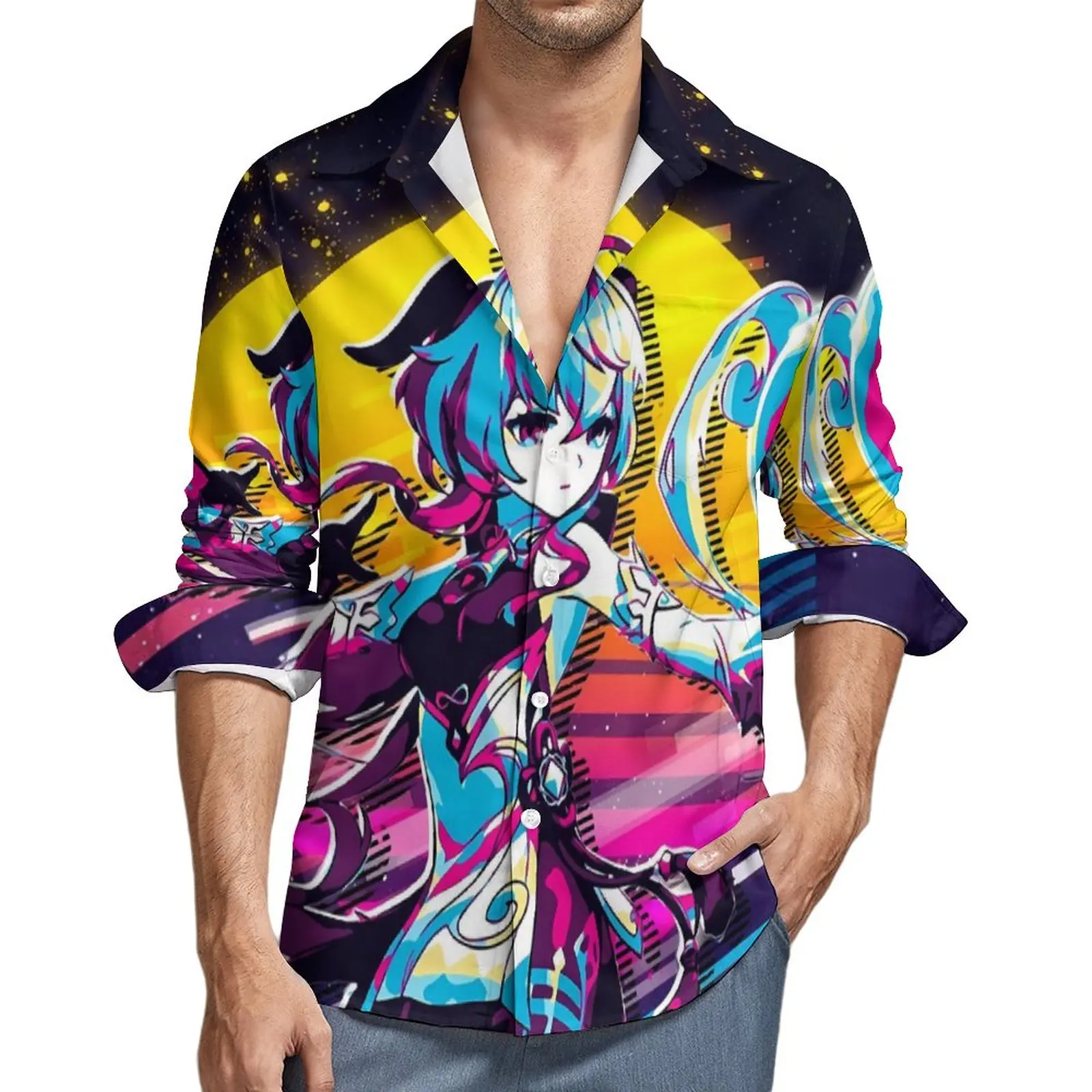 Genshin Impact Shirt Man Ganyu 80s Retro Casual Shirts Spring Y2K Custom Blouses Long Sleeve Trending Oversize Top Birthday Gift
Genshin Impact Shirt Man Ganyu 80s Retro Casual Shirts Spring Y2K Custom Blouses Long Sleeve Trending Oversize Top Birthday Gift
