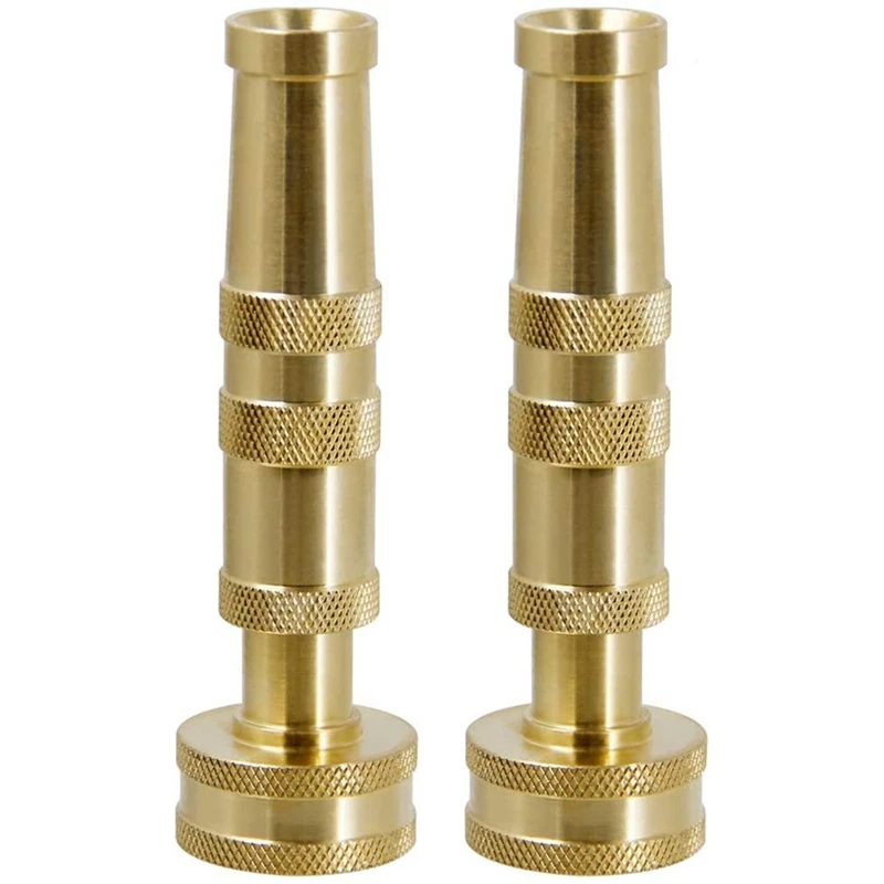 Heavy-Duty Brass Adjustable Twist Hose Nozzle, 2 Pack, Garden Watering Brass Hose Nozzle
Heavy-Duty Brass Adjustable Twist Hose Nozzle, 2 Pack, Garden Watering Brass Hose Nozzle