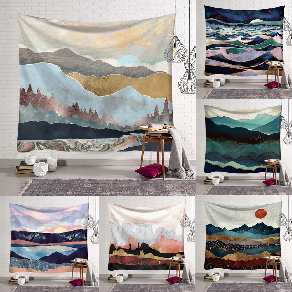 Nordic ins background mural mountain scenery tapestry hanging ceiling home decoration wall covering window tapestry tapestry
Nordic ins background mural mountain scenery tapestry hanging ceiling home decoration wall covering window tapestry tapestry