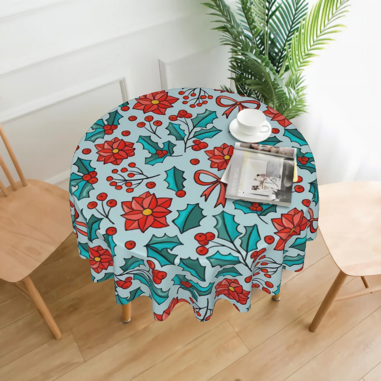 Christmas Pattern Decorative 60" Round Polyester Tablecloth - Printed Pattern Washable Table Cloth Dinner Kitchen Home Decor
Christmas Pattern Decorative 60" Round Polyester Tablecloth - Printed Pattern Washable Table Cloth Dinner Kitchen Home Decor