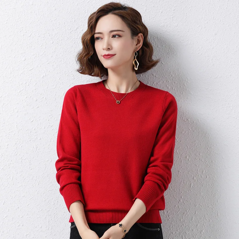 2023 Lady's Basic Knitted Sweaters Female Elastic Long Sleeves Plain Loose Pullover Tops Woman Casual Fall Winter Sweater Outfit
2023 Lady's Basic Knitted Sweaters Female Elastic Long Sleeves Plain Loose Pullover Tops Woman Casual Fall Winter Sweater Outfit