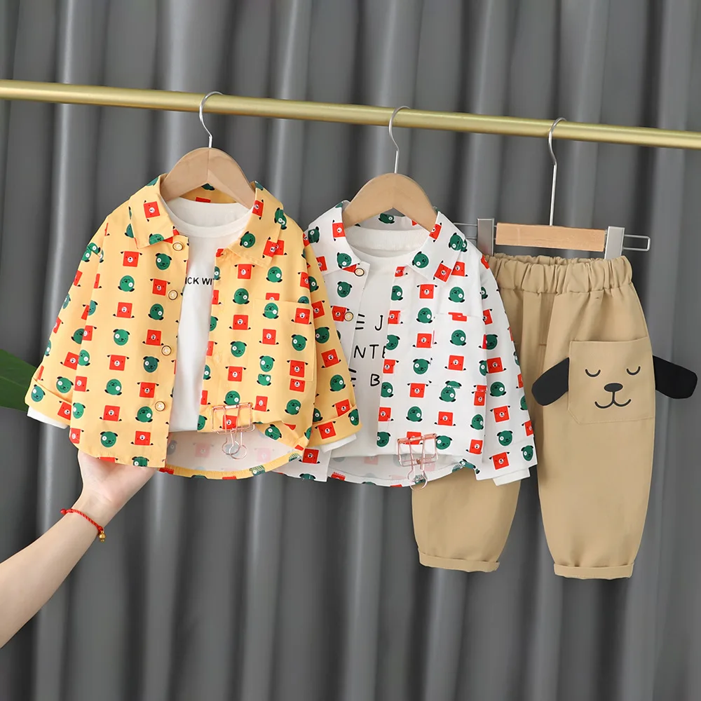 2022 Spring Autumn Children Boys 2PCS Clothing Set Cartoon Printed Cotton Shirts Casual Pants Baby Boys Clothes Sports Suit
2022 Spring Autumn Children Boys 2PCS Clothing Set Cartoon Printed Cotton Shirts Casual Pants Baby Boys Clothes Sports Suit