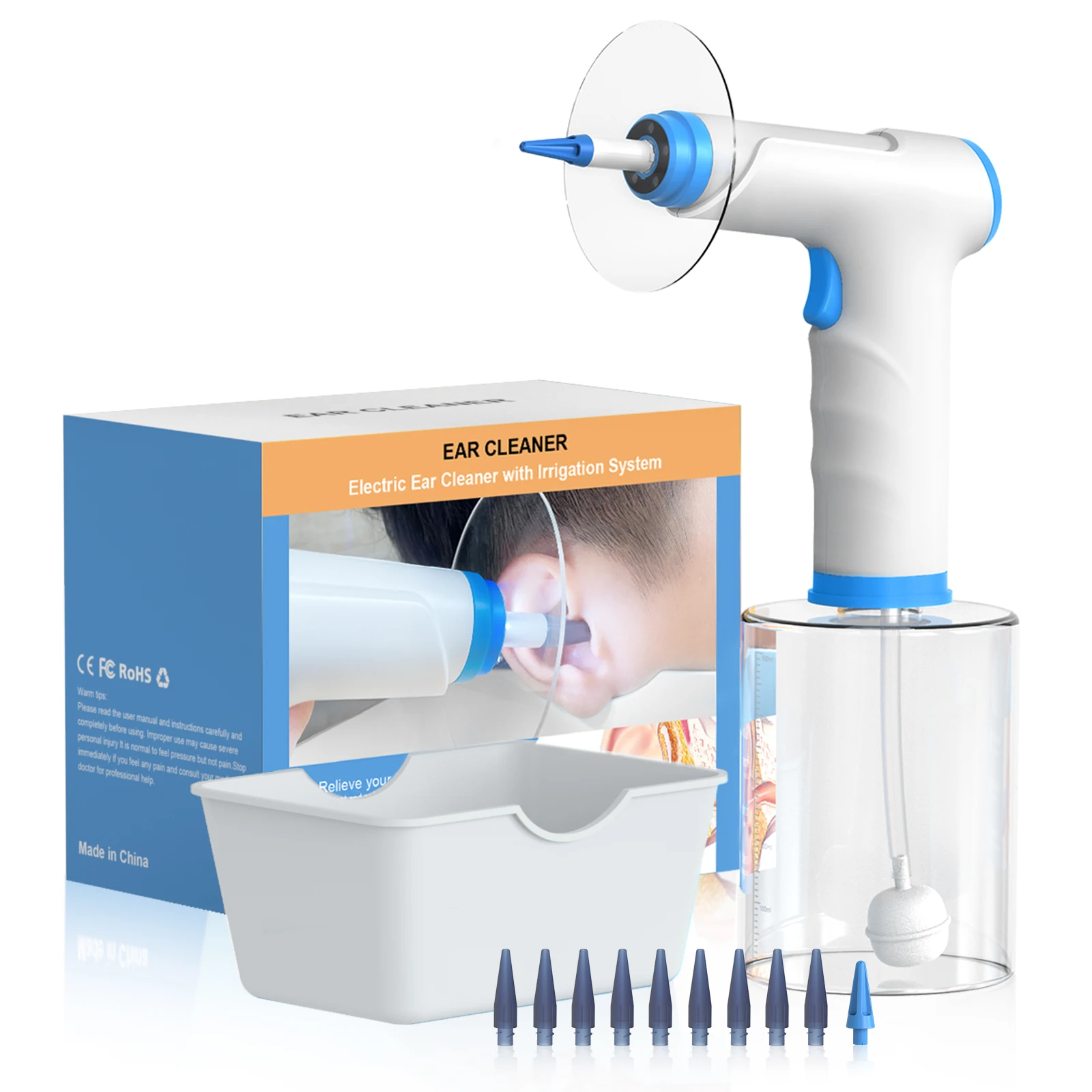 Ear Wax Removal Kit W30 Cleaning Tool with Ear Irrigation Flushing System Electric Ear Cleaner with LED Lights 4 Cleaning Modes
Ear Wax Removal Kit W30 Cleaning Tool with Ear Irrigation Flushing System Electric Ear Cleaner with LED Lights 4 Cleaning Modes