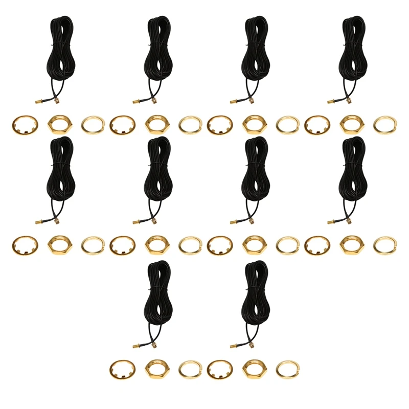 10X RP - SMA Male To Female Wifi Antenna Connector Extension Cable Black 10 M
10X RP - SMA Male To Female Wifi Antenna Connector Extension Cable Black 10 M