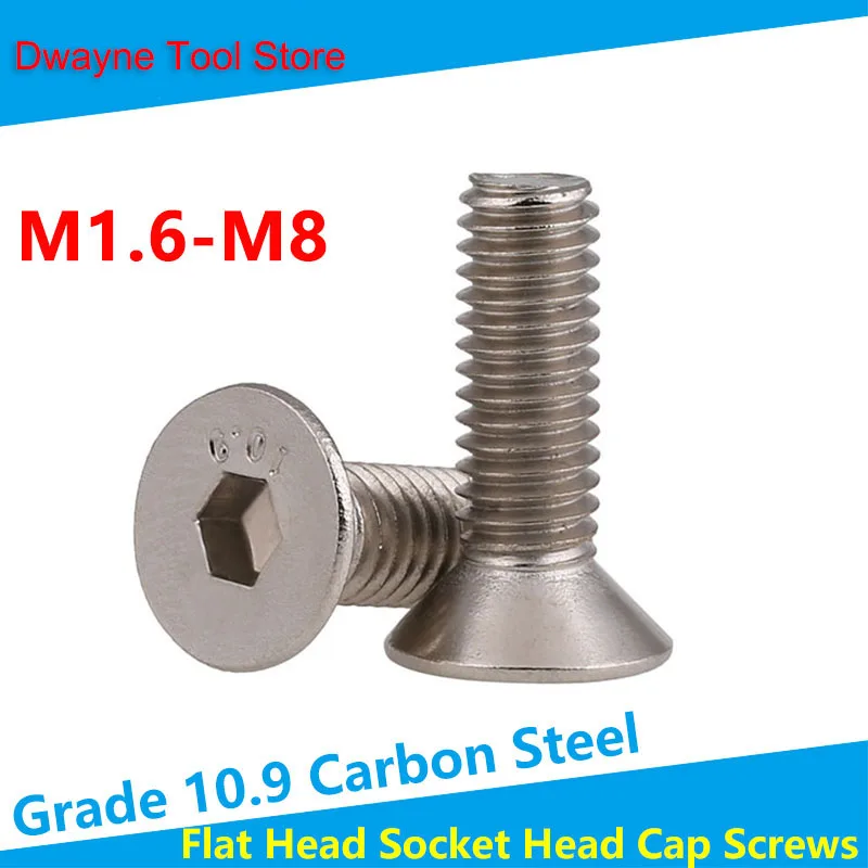 Standard DIN7991 Nickel-plated 10.9 grade Countersunk Head Socket Head Cap Screw M1.6-M8 【20PCS】
Standard DIN7991 Nickel-plated 10.9 grade Countersunk Head Socket Head Cap Screw M1.6-M8 【20PCS】