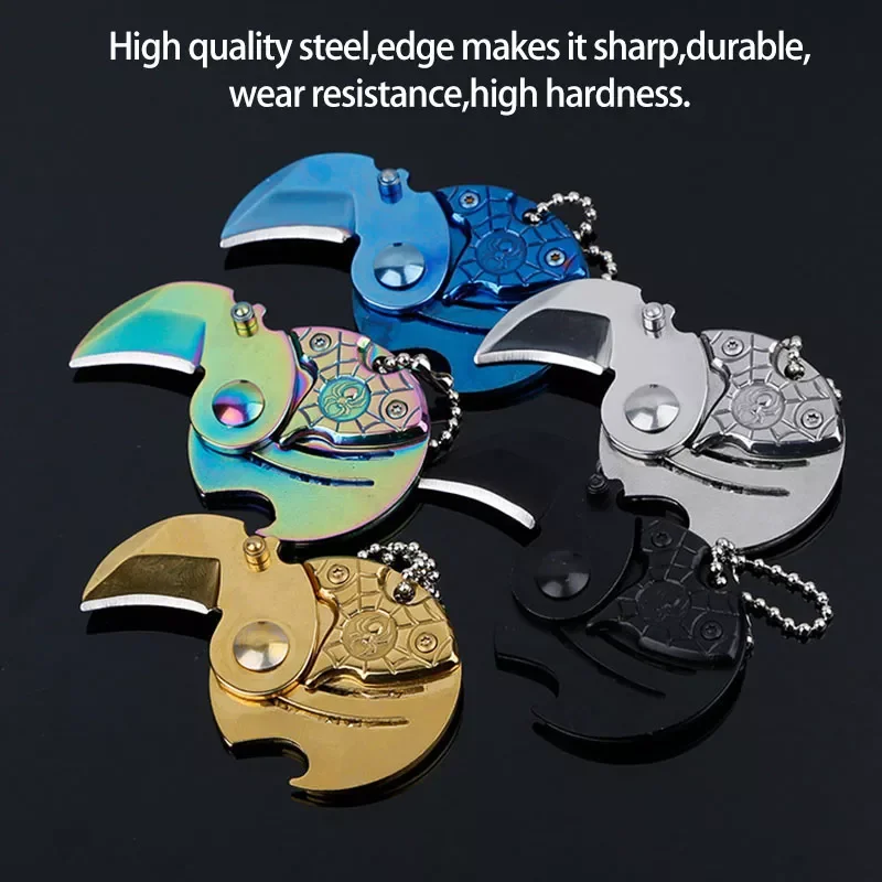 with Hanging Key Chain Survival Outdoor Self personal defense Mini Folding Coin Knife EDC Carry Tool Small Pocket Knife 
with Hanging Key Chain Survival Outdoor Self personal defense Mini Folding Coin Knife EDC Carry Tool Small Pocket Knife