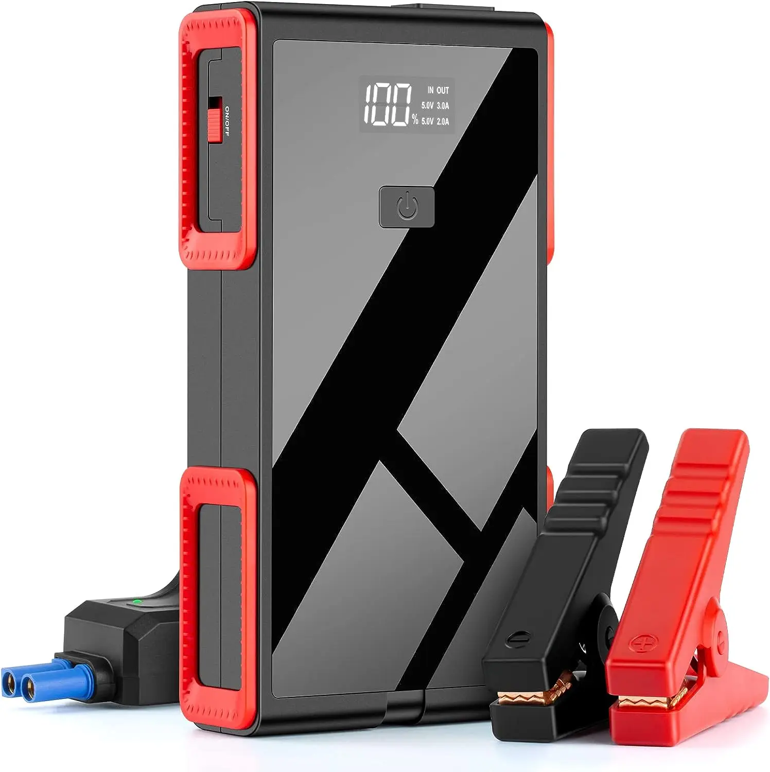 Starter, 4500A Peak 22000mAh Lithium Car Jump Starter Battery Pack for Up to All Gas and 10.0L Diesel Engines,Safe 12V Portable
Starter, 4500A Peak 22000mAh Lithium Car Jump Starter Battery Pack for Up to All Gas and 10.0L Diesel Engines,Safe 12V Portable