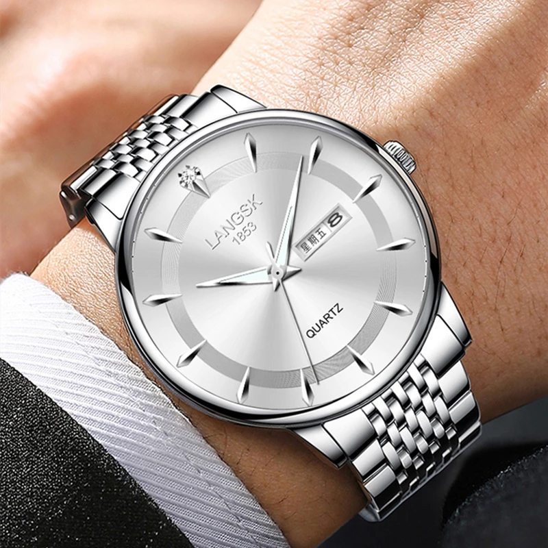 Men's fashion stainless steel watches, high-grade calendar quartz watches, business watches, men's clocks, montre homme show men
Men's fashion stainless steel watches, high-grade calendar quartz watches, business watches, men's clocks, montre homme show men