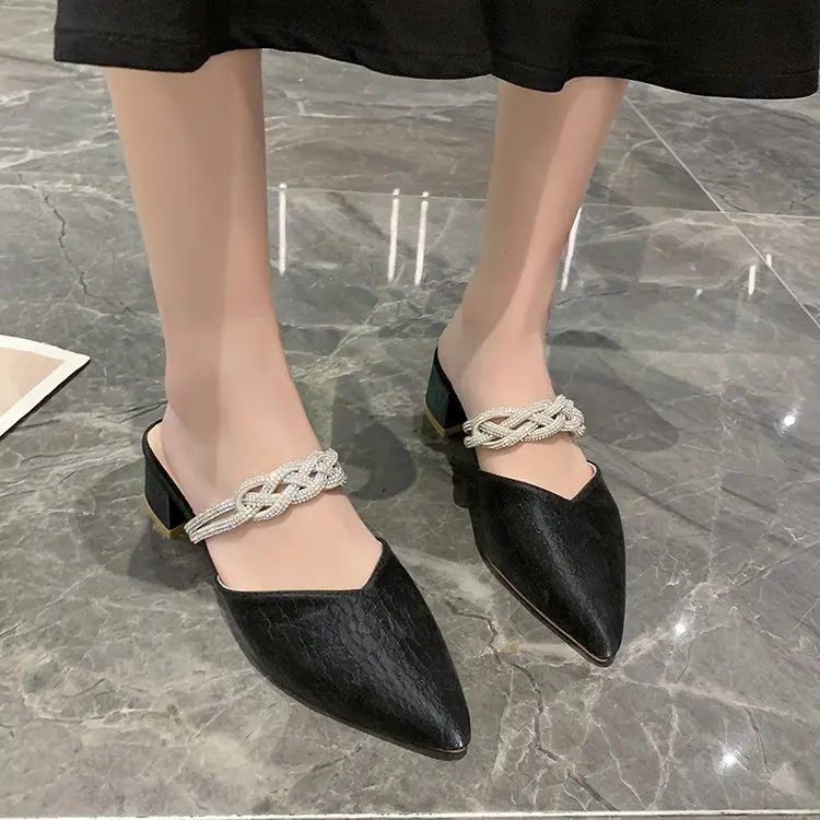 Summer Women Sandal 2023 New Fashion Design Rhinestone Square Heel Women Pumps Solid Color Party Ladies Sandal Shoes
Summer Women Sandal 2023 New Fashion Design Rhinestone Square Heel Women Pumps Solid Color Party Ladies Sandal Shoes