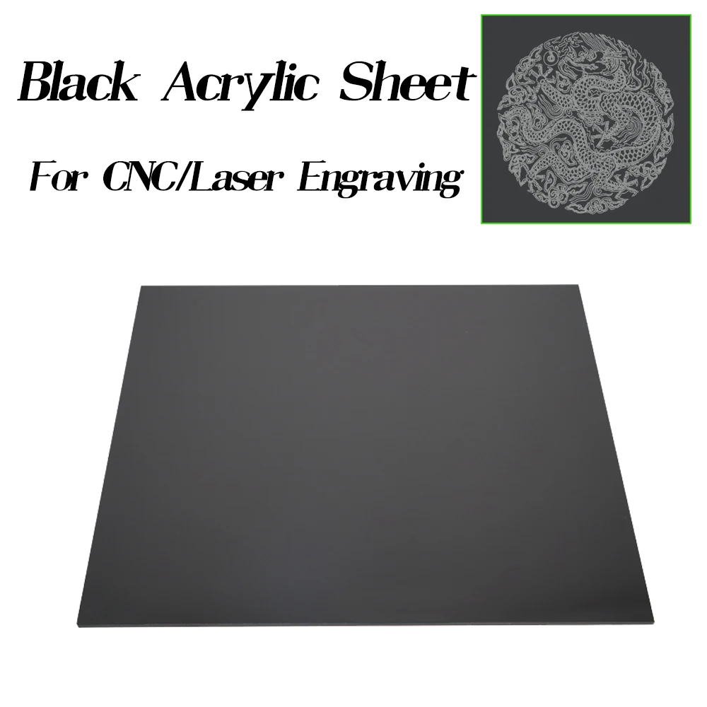 Acrylic Board Pure Black Plastic Sheet For CNC 3018 Laser Engraving DIY Making Crafts Organic Glass Polymethyl Methacrylate
Acrylic Board Pure Black Plastic Sheet For CNC 3018 Laser Engraving DIY Making Crafts Organic Glass Polymethyl Methacrylate